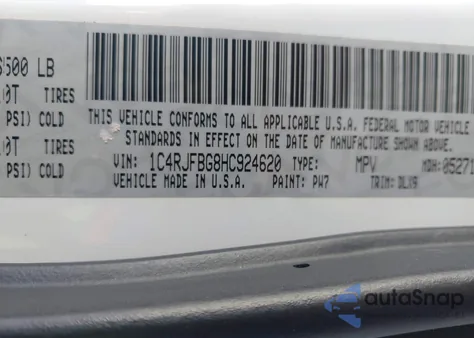 2017 Jeep Grand Cherokee Limited 4X4 z USA, uszkodzony, nr VIN 1C4RJFBG8HC924620